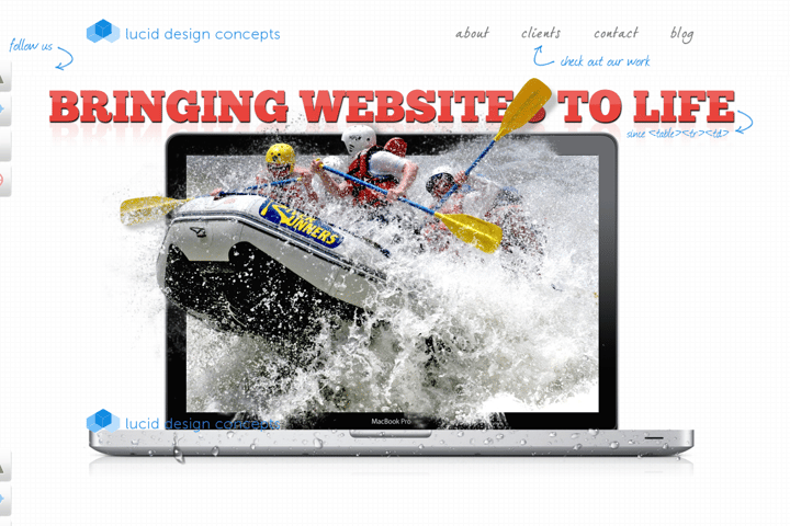Lucid Design Concepts website preview